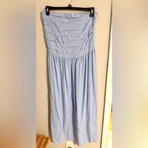 Strapless Light Blue Dress Large
